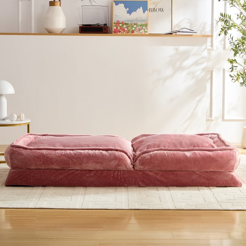 Versatile Foldable Lazy Sofa,3-in-1 Fold Small Tatami Sofa Bed,Lounge Chair Sofa, Human Friendly Pet Beds Lazy Sofa