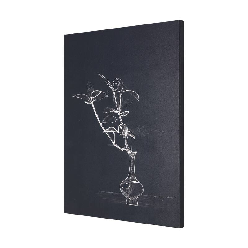 Ikebana Dark I (30 x 40) Canvas Art Print Bed Bath & Beyond 39292452