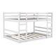 preview thumbnail 16 of 14, Artsy Full Over Full Bunk Bed with Ladder, Solid Construction, Grey