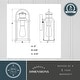 preview thumbnail 7 of 9, Vaxcel Lighting T0737 Winfield 12" Tall Outdoor Wall Sconce with Clear