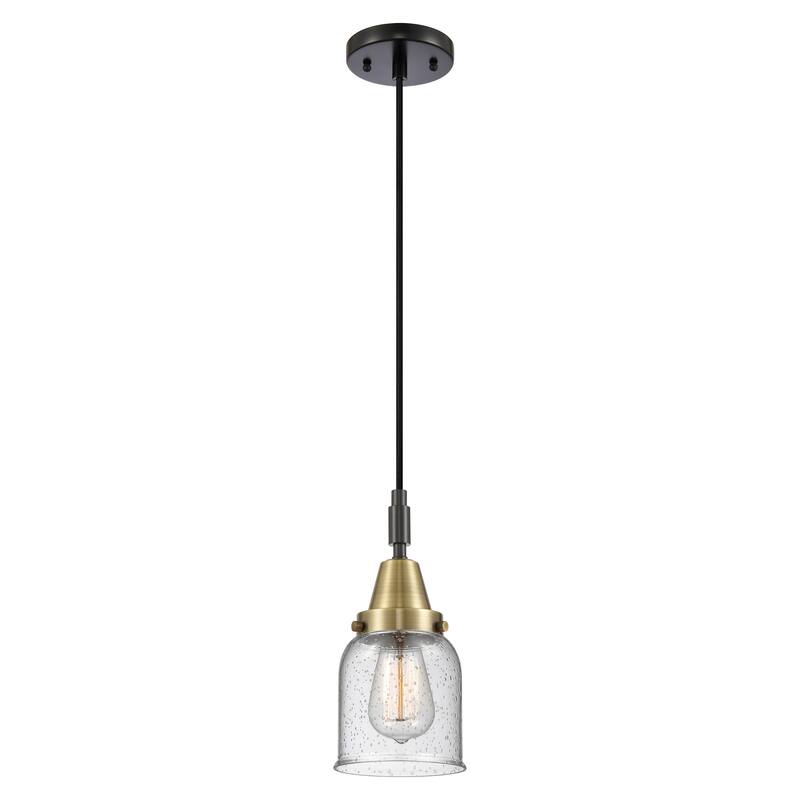 Innovations Lighting 447-1P-G54 Bell 5" Wide Mini Pendant with Clear,