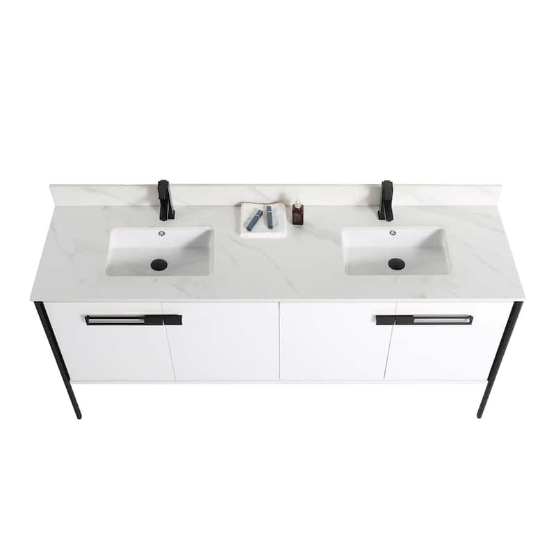 Fine Fixtures Oakville Bathroom Vanity with White Ceramic Sink