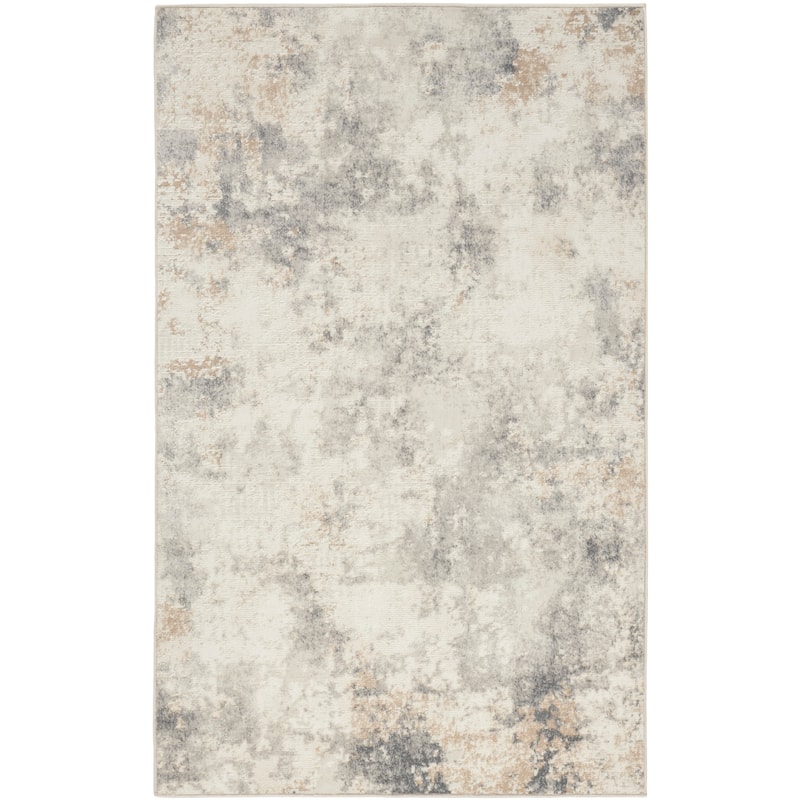 Calvin Klein Enchanting Indoor Abstract Area Rug - 3' 2" x 5' - Ivory/Grey - Runner/Rectangle