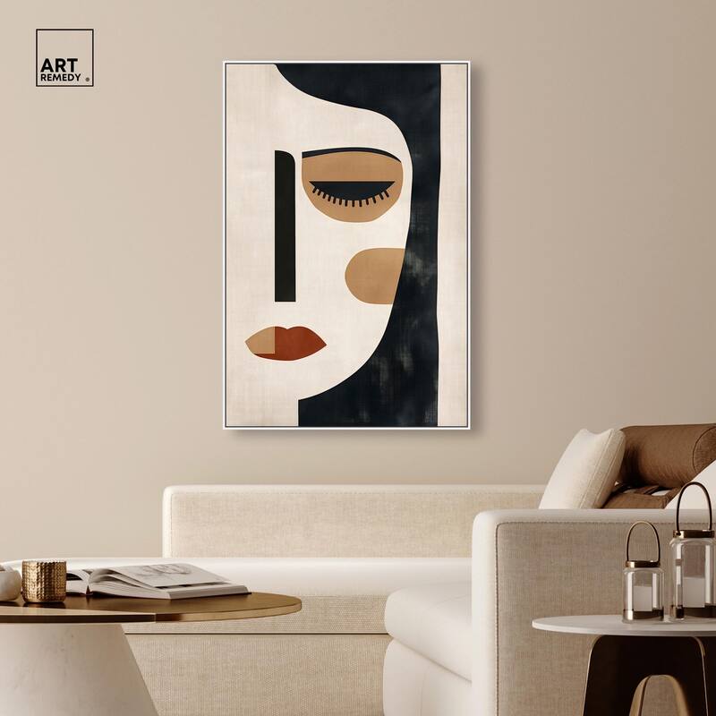 Face Moderne II Canvas by Art Remedy