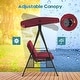 preview thumbnail 29 of 29, MCombo 3 Seat Patio Swings with Canopy, Adjustable Canopy Swing Sets for Backyard, Poolside, Balcony 4092