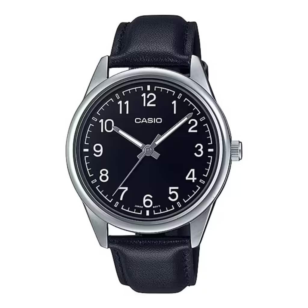 Casio Men's Analog Leather Watch