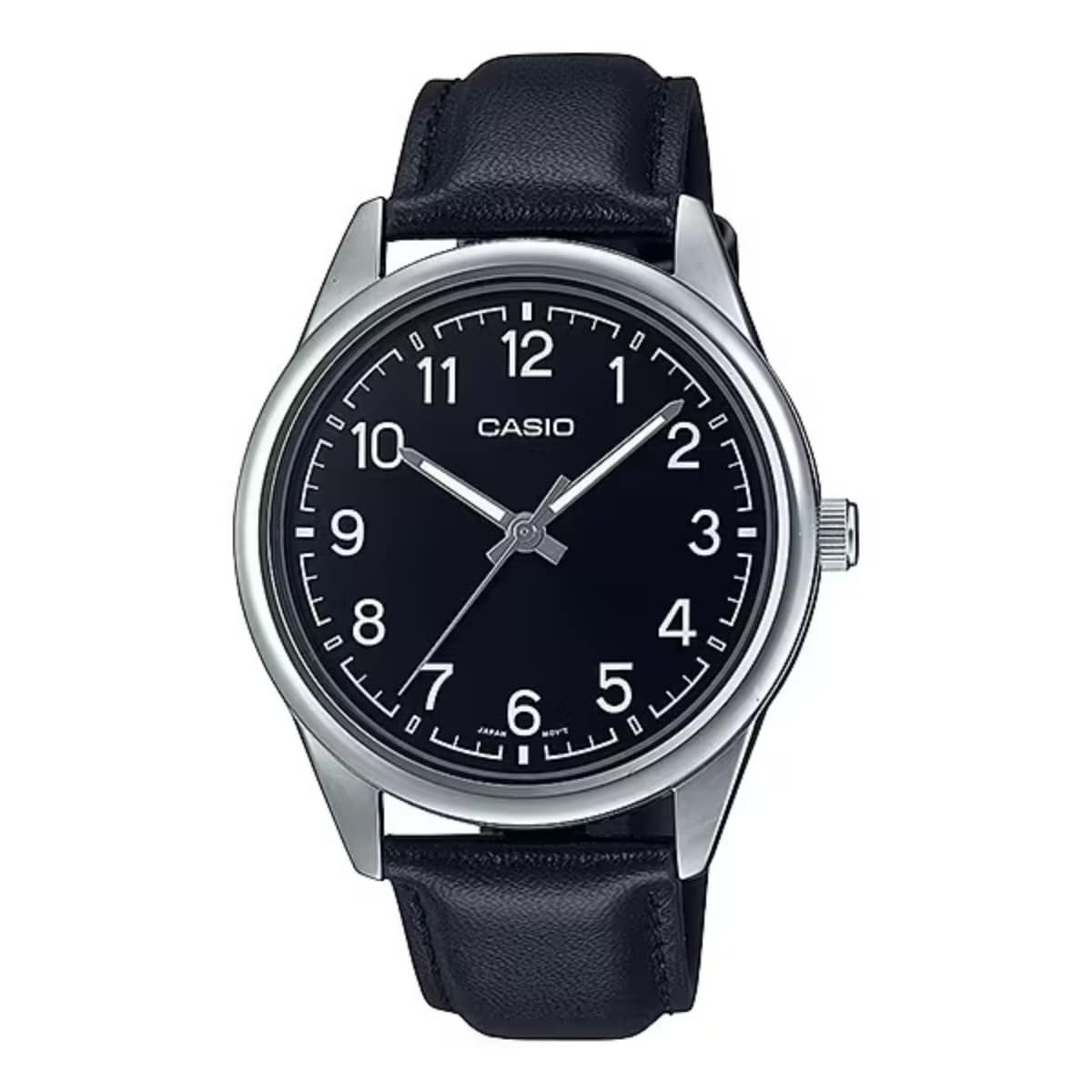 Casio Men's Analog Leather Watch