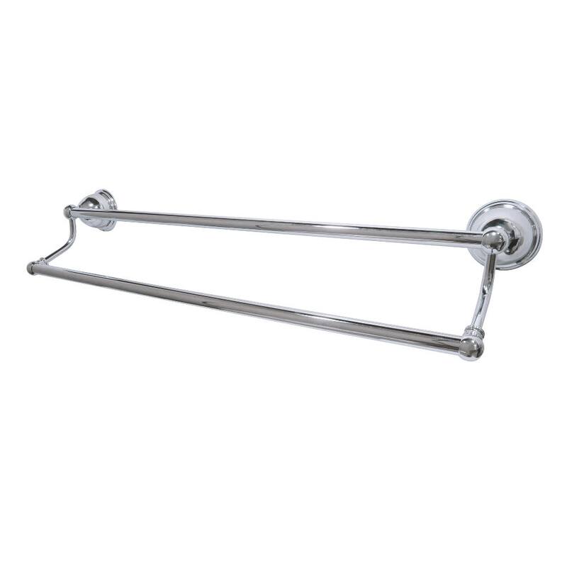 Kingston Brass Restoration 24" Double Towel Bar - Polished Chrome