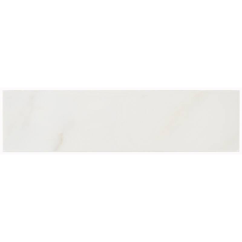Classico 3 in. x 12 in. Blanco Gloss Glazed Ceramic Subway Wall Tile