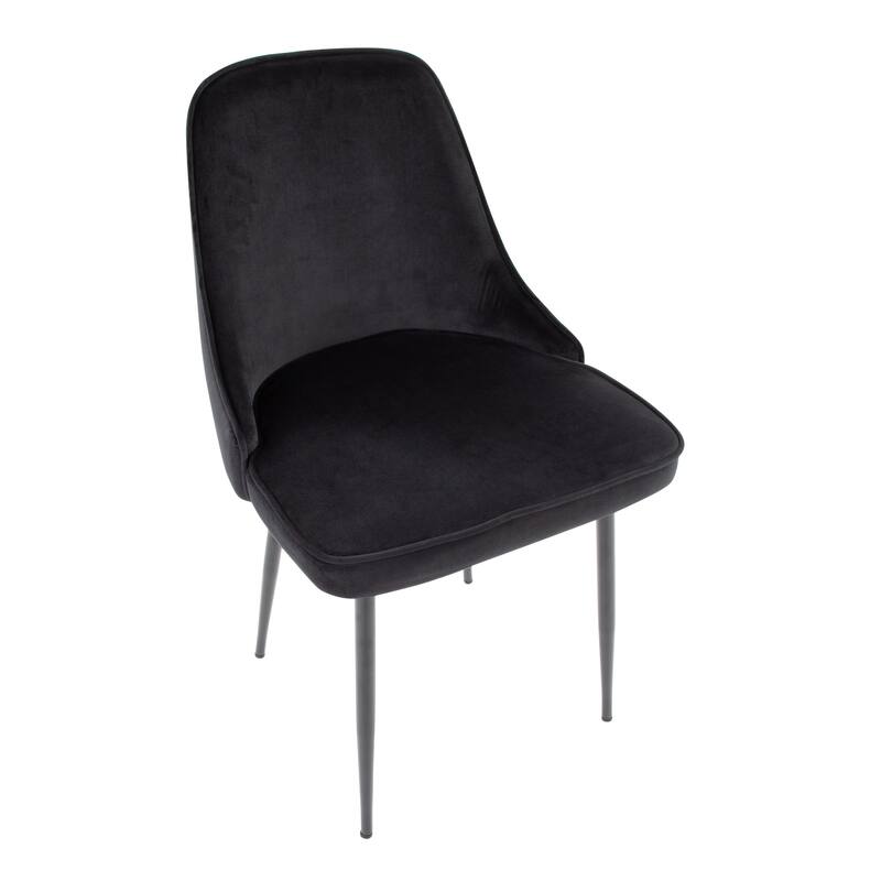 Silver Orchid Naldi Contemporary-Glam Velvet Dining Chair (Set of 2)