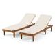 Option Teak Finish + Cream Cushion