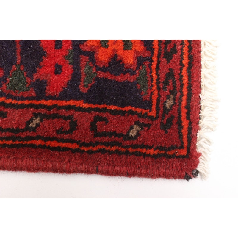 ECARPETGALLERY Hand-knotted Andelz Navy Wool Rug - 4'0 x 6'2