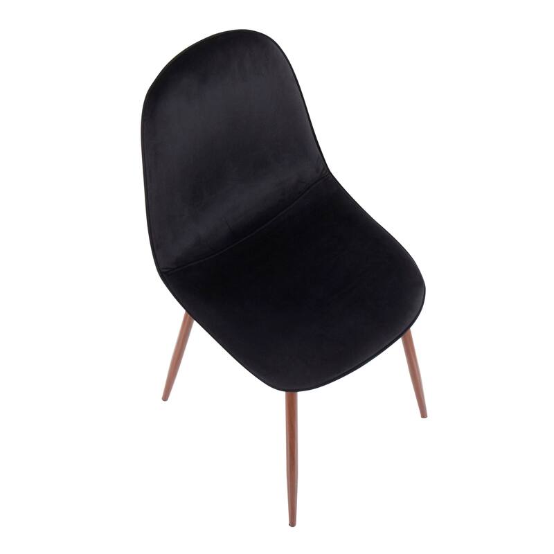 Pebble Mid-Century Modern Upholstered Accent / Dining Chair (Set of 2)