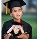 preview thumbnail 4 of 4, DolliBu Baby Pink Rabbit Graduation Plush Toy with Gown and Cap Outfit - 8 inches