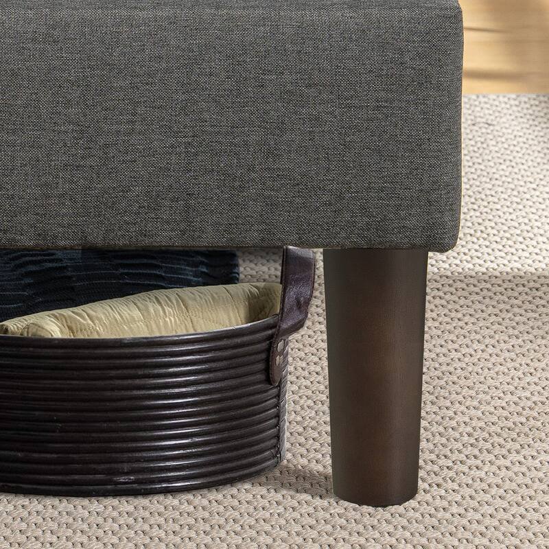 Priage by Zinus Upholstered Wingback Platform Bed