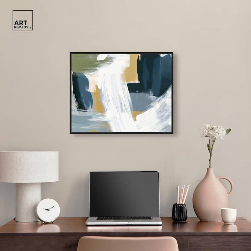 Moss Layers III Canvas by Art Remedy
