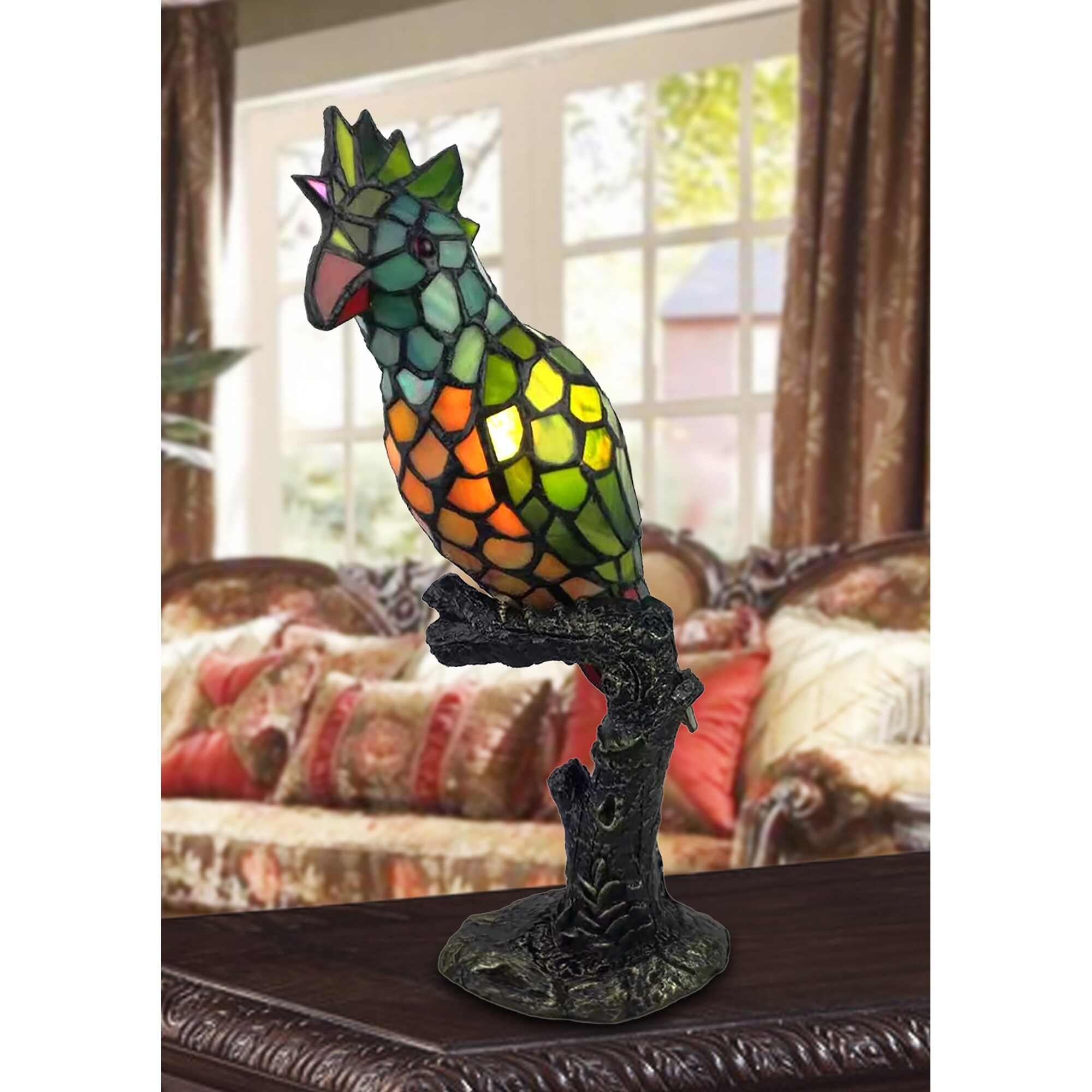 Lily 1 Light Exotic Bird 14 Inch Stained Glass Shade Tiffany Style Table Lamp Overstock 31639496 Find out why no two lamps are ever the same. lily 1 light exotic bird 14 inch stained glass shade tiffany style table lamp