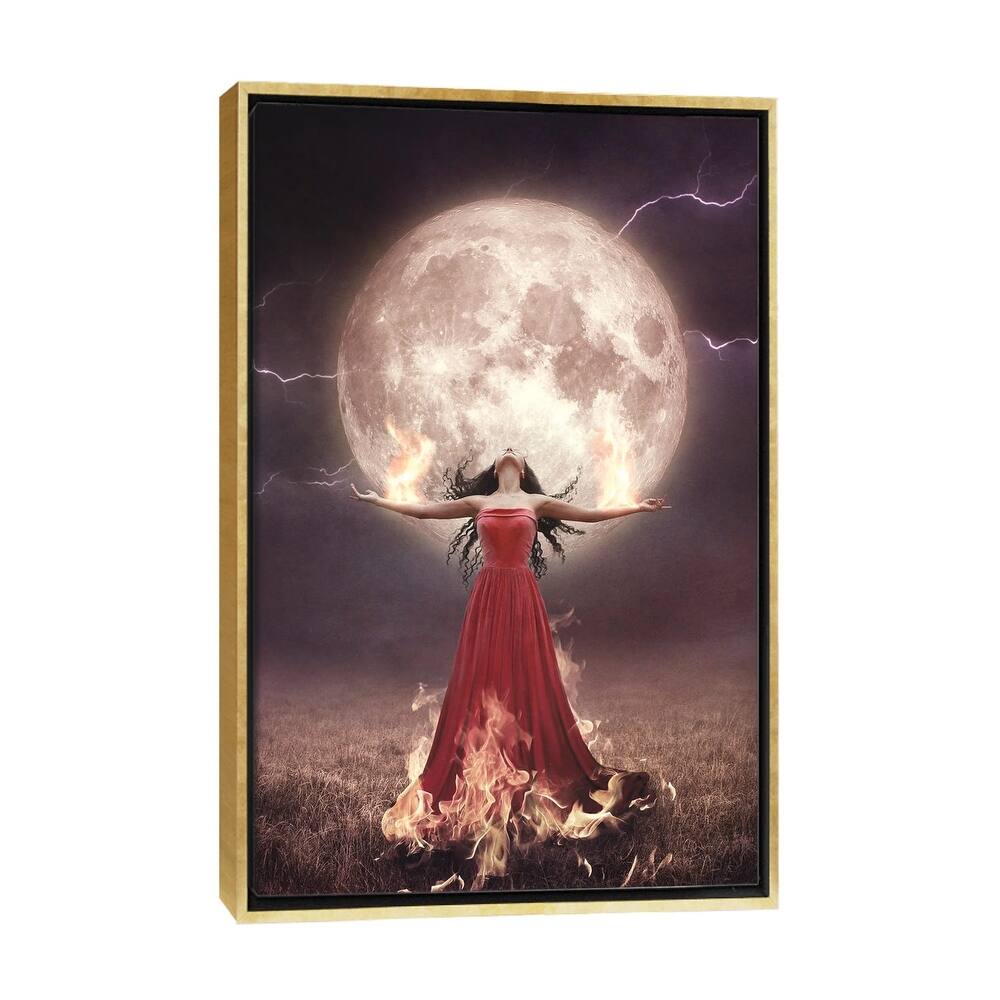 iCanvas "Full Moon In Aries" by Midnight Moon Visuals Framed Canvas Print