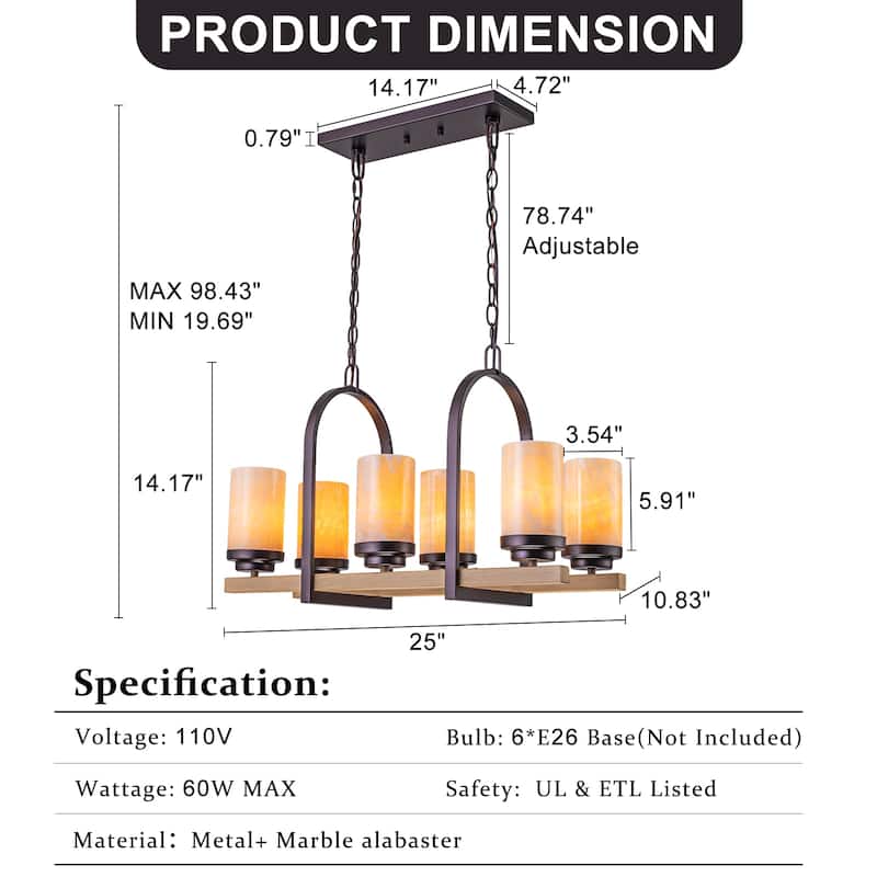 Retro Industrial Iron Pendant with Alabaster Candle Shade