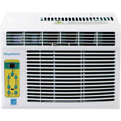 Keystone 10,000 BTU Window-Mounted Air Conditioner with Follow Me LCD Remote Control