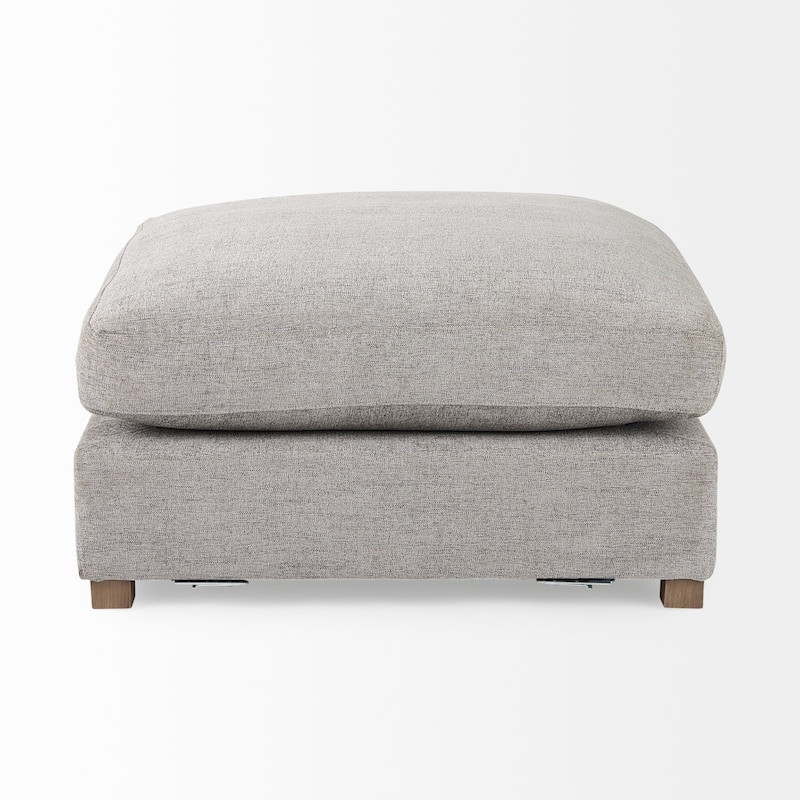 Valence 38.6L x 38.6W x 17.7H Medium Gray Full Size Ottoman Sectional Piece - 39.76 x39.76 x20.47