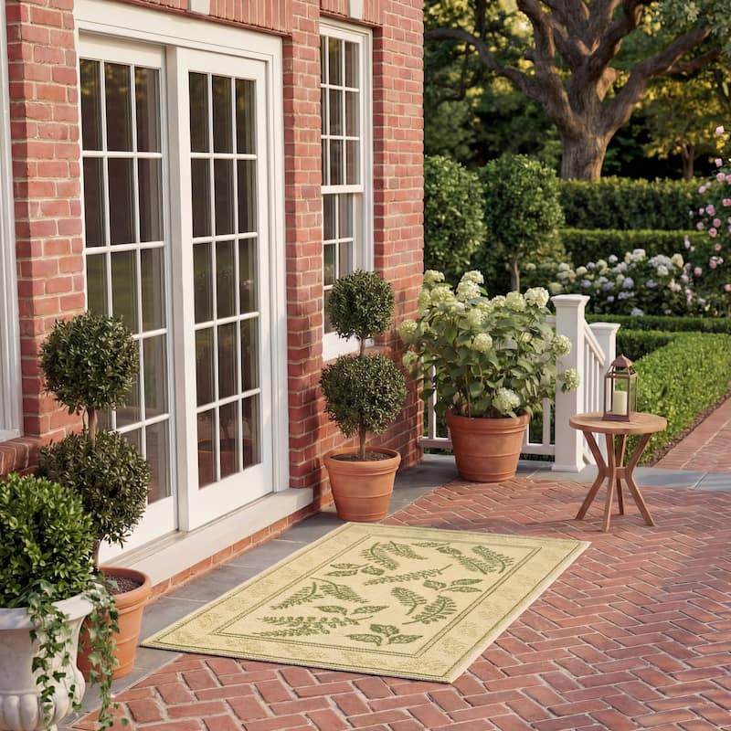 SAFAVIEH Courtyard Layal Indoor/ Outdoor Waterproof Patio Backyard Rug