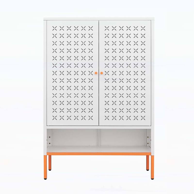Shoe Cabinet,for All Types of Footwear and Shoe Accessories - White