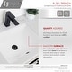 preview thumbnail 3 of 10, STYLISH 18 inch Rectangular Undermount Porcelain Bathroom Sink with 2 Overflow Finishes - 18 1/4" x 13" x 7 1/2"