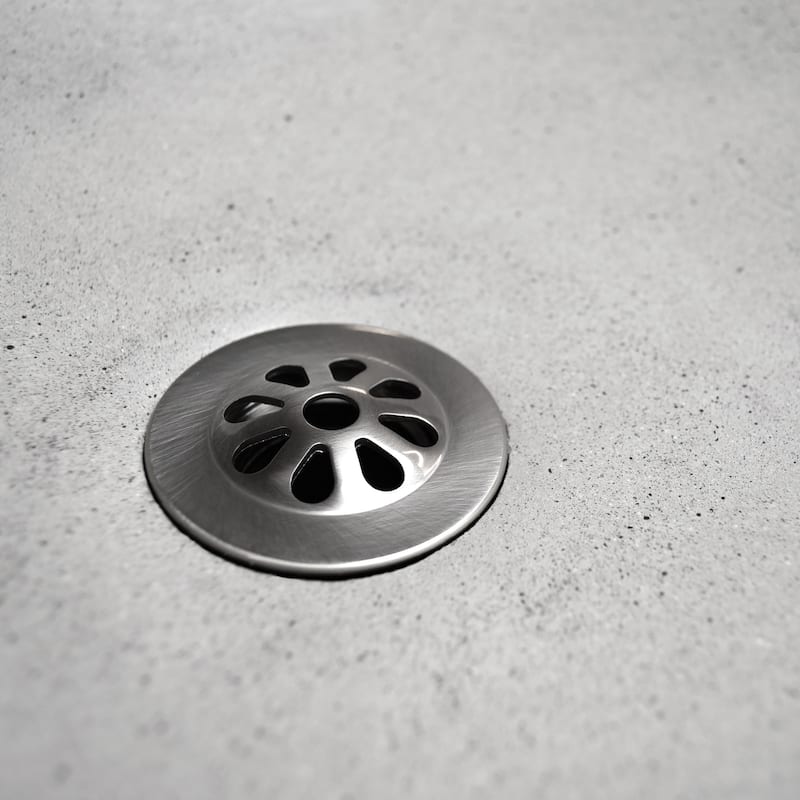 Brushed Nickel 1.5-inch Teardrop Drain