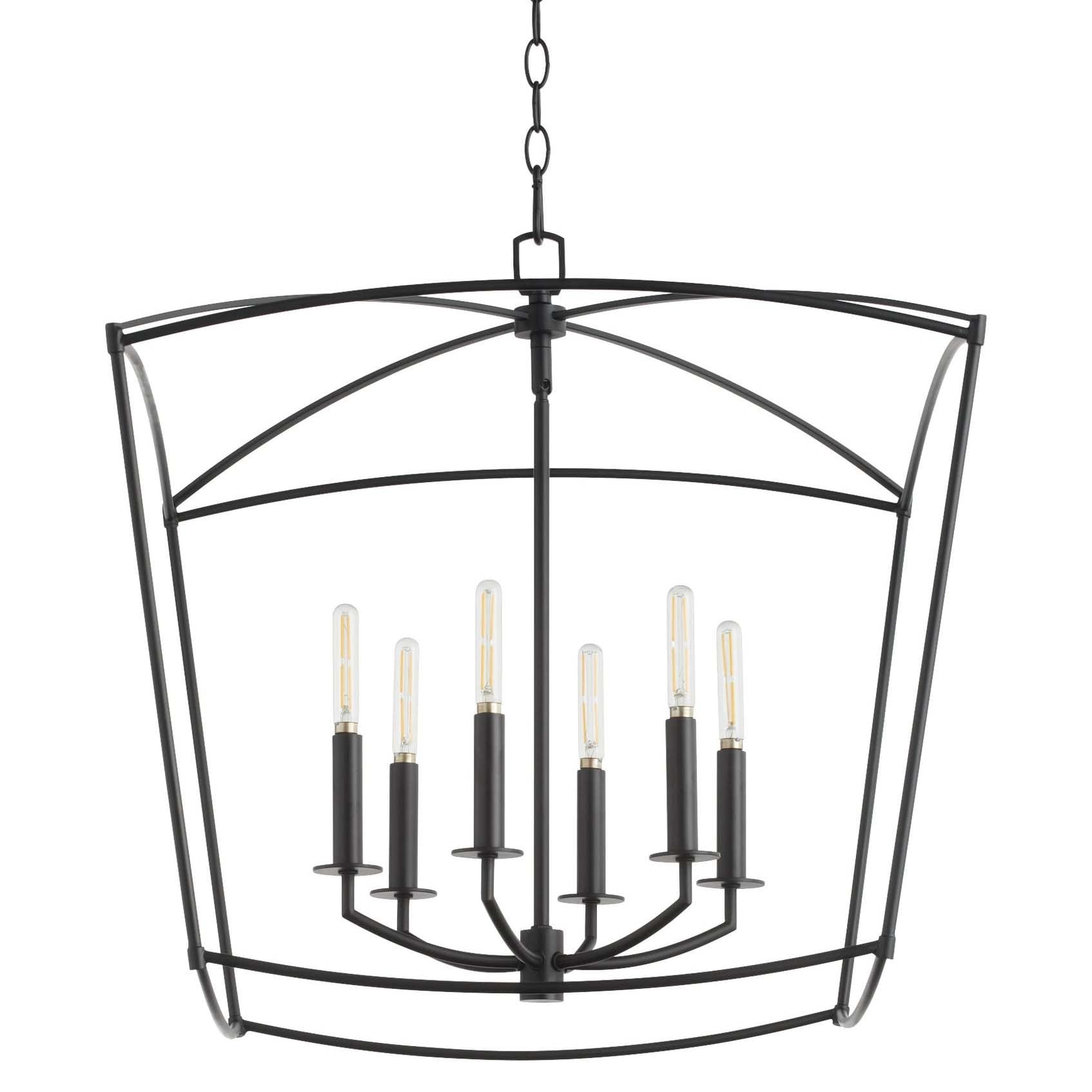 Quorum International 6412-6 Mantle 6 Light 24" Wide Pendant