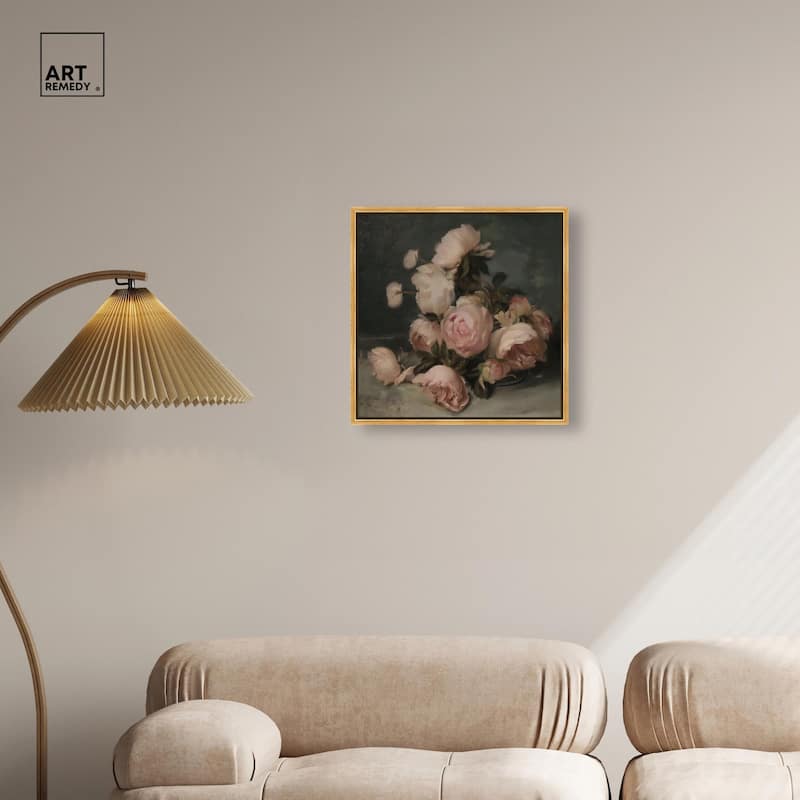Roses in Shadow II Canvas by Art Remedy