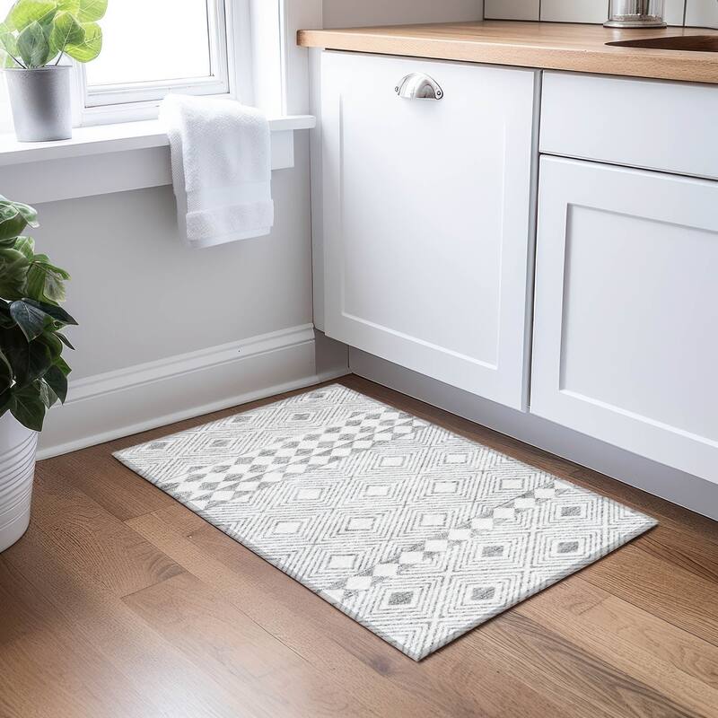 Machine Washable Indoor/ Outdoor Chantille Boho Moroccan Rug