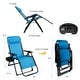 preview thumbnail 3 of 11, Costway Oversize Lounge Chair Patio Heavy Duty Folding Recliner - Single