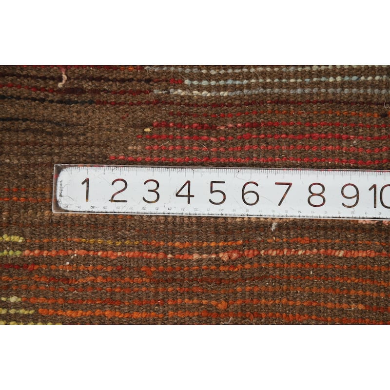 Abstract Moroccan Oriental Rug Handmade Modern Tribal Wool Carpet - 3'8" x 6'9"