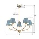 preview thumbnail 2 of 9, Crystorama Lighting Group XAV-B9315 Xavier 5 Light 28" Wide Chandelier