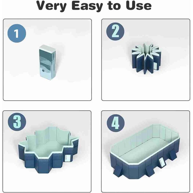 Swimming Pool w/Durable PVC Material,Easy Setup and Foldable Storage