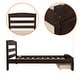 preview thumbnail 6 of 6, Twin Platform Bed Frame with Storage Drawer, Espresso Finish