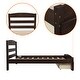 preview thumbnail 6 of 6, Twin Solid Wood Construction Platform Bed Frame with Storage Drawer and Wood Slat Support.