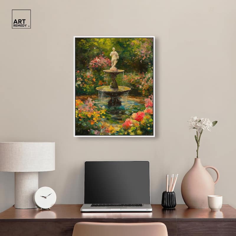 Poured Peace Canvas by Art Remedy