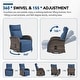 preview thumbnail 7 of 82, Pocassy Reclining Patio Chair with Adjustable Backrest