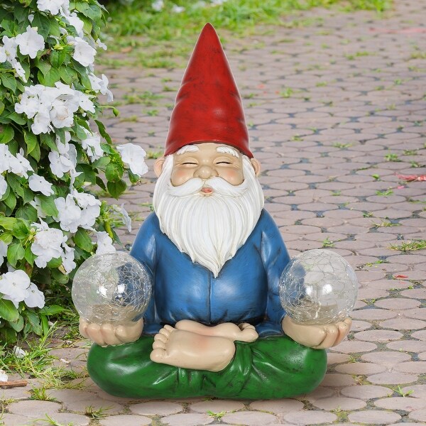 Namaste solar garden ornament top