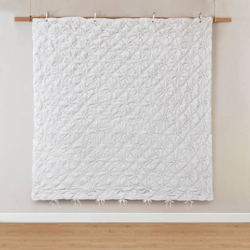 Rossetta 3-Piece King Extured Floral Cozy Puffy Design Comforter Set