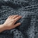 preview thumbnail 61 of 93, Madison Park Hand Made Chunky Double Knit Throw Blanket