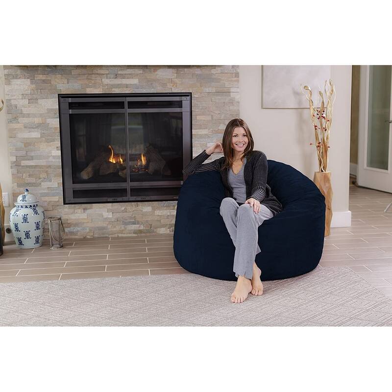 Bean Bag Chair 4-foot Memory Foam Removable Cover Bean Bags