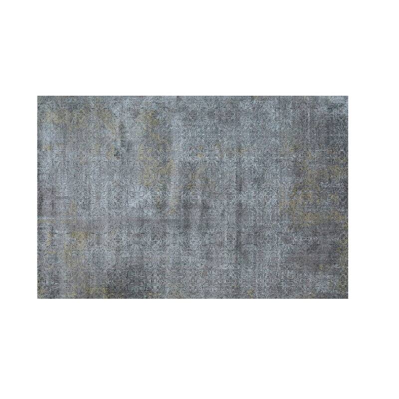 Hypnos Collection Abstract Gray/Blue Area Rug Bed Bath & Beyond 32178835