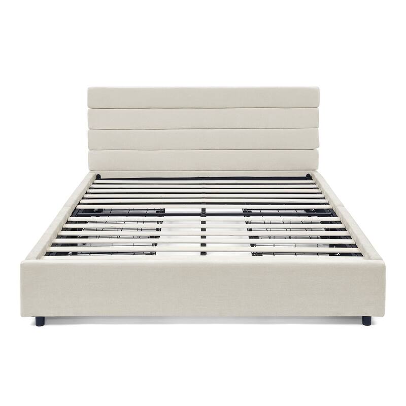 comfortable cushioned bed frame