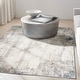 preview thumbnail 1 of 5, Infinity Contemporary Abstract Vintage Area Rug Ivory/Grey - 4' x 6'