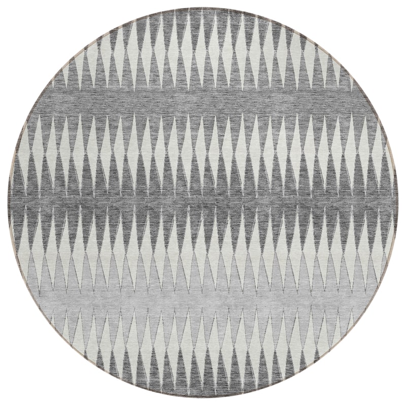 Machine Washable Indoor/ Outdoor Chantille Contemporary Rug