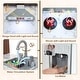 preview thumbnail 4 of 8, Gymax Wooden Corner Play Kitchen w/ Lights & Sounds Water Circulation