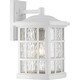 preview thumbnail 3 of 1, Stonington 1-Light Outdoor Wall Lantern in Matte White